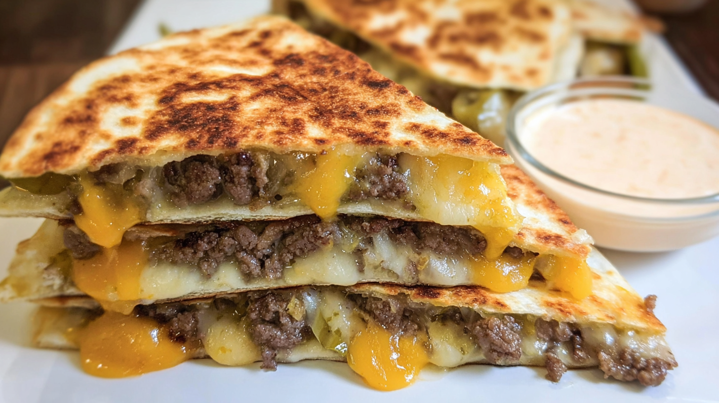 Home 1 The Ultimate Cheeseburger Quesadilla Recipe: Easy & Delicious!