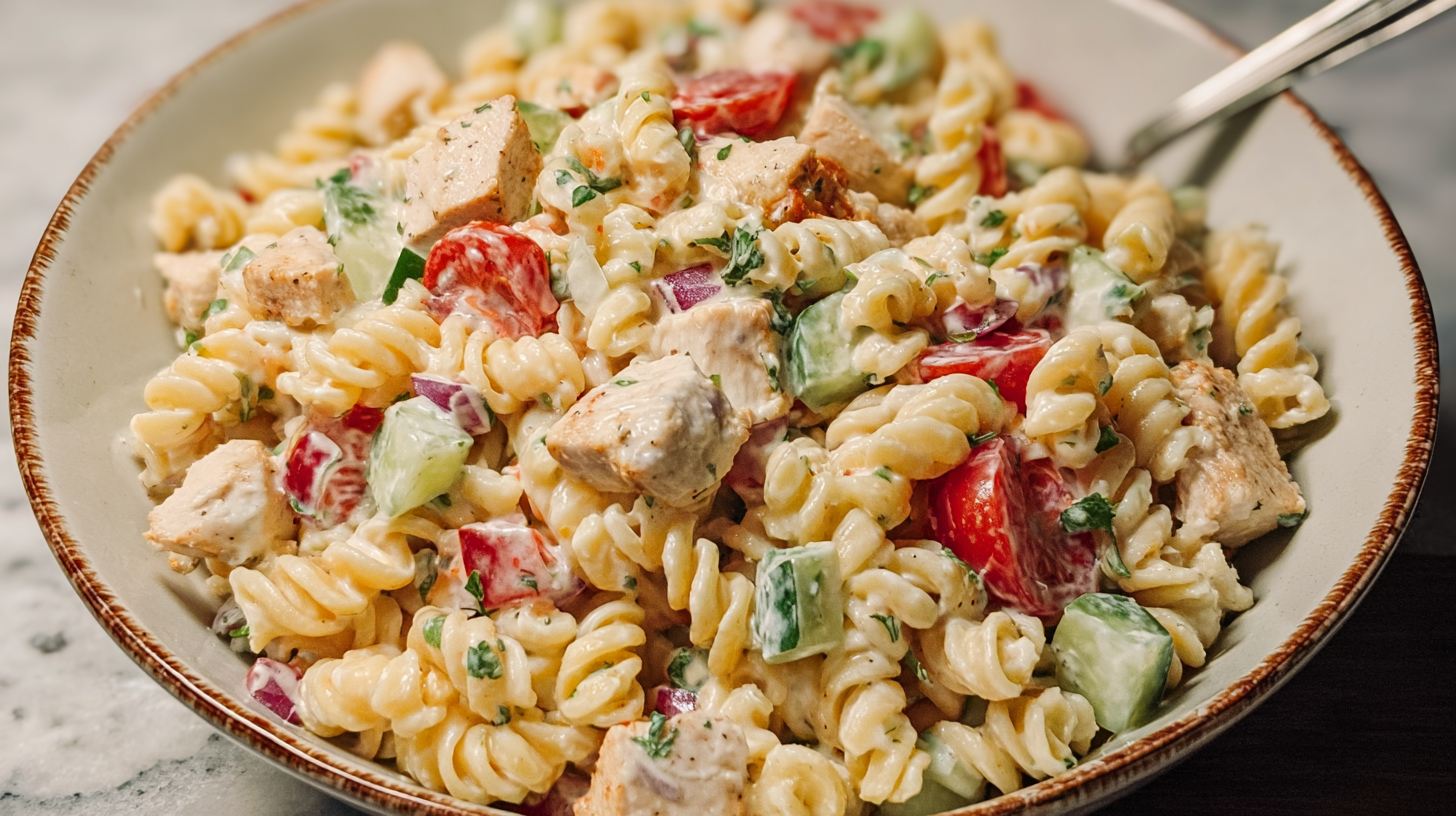 Irresistible Chicken Ranch Pasta Salad: Your New Go-To Recipe 2 image 1777200711306 Irresistible Chicken Ranch Pasta Salad: Your New Go-To Recipe