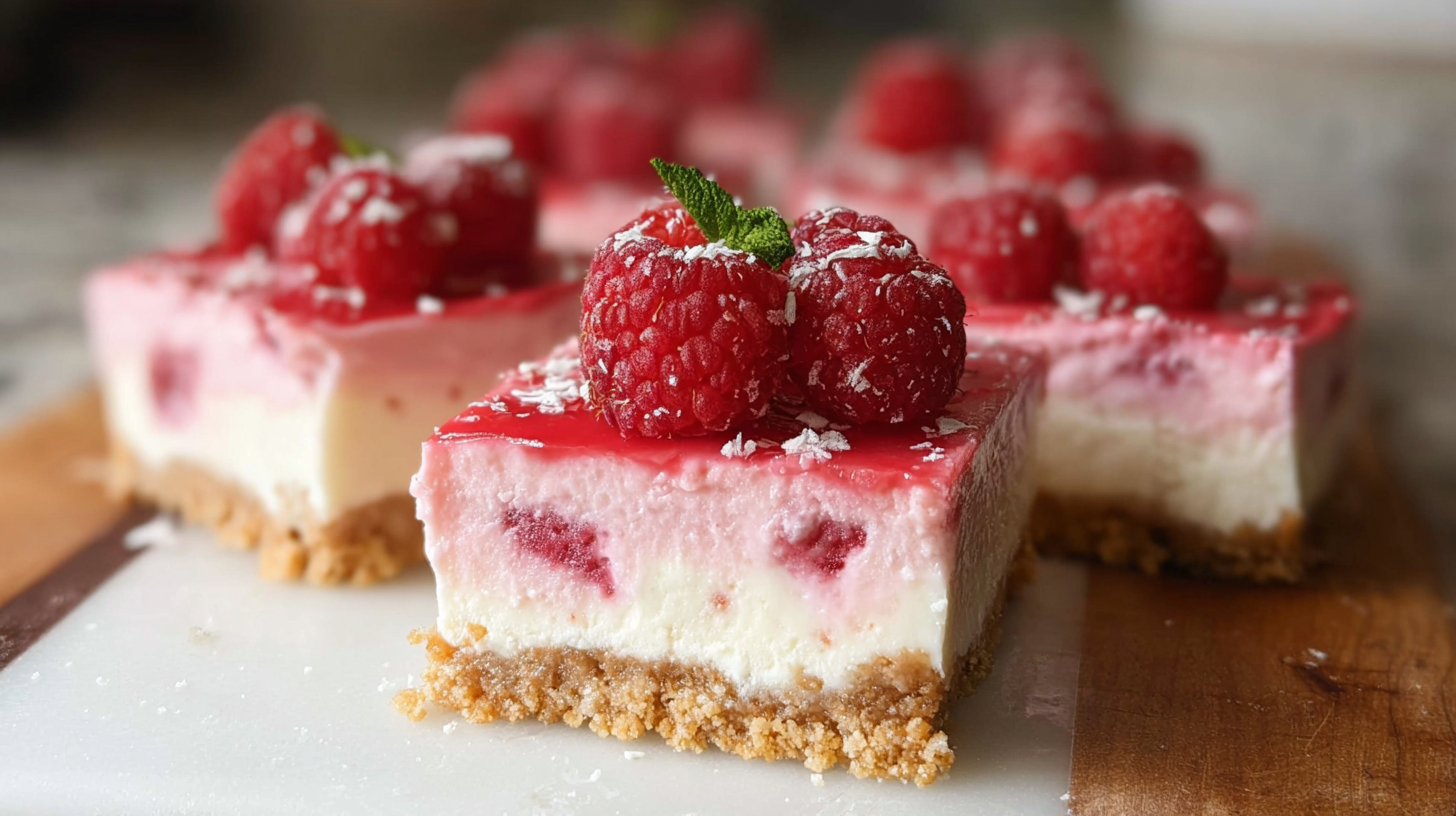 No Bake Raspberry Cheesecake Bars: Easy & Irresistible Dessert 2 image 1777479491656 No Bake Raspberry Cheesecake Bars: Easy & Irresistible Dessert
