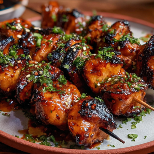 Firecracker Chicken Skewers: Spicy, Sweet, and Simply Irresistible! 3 Firecracker Chicken Skewers: Spicy, Sweet, and Simply Irresistible!