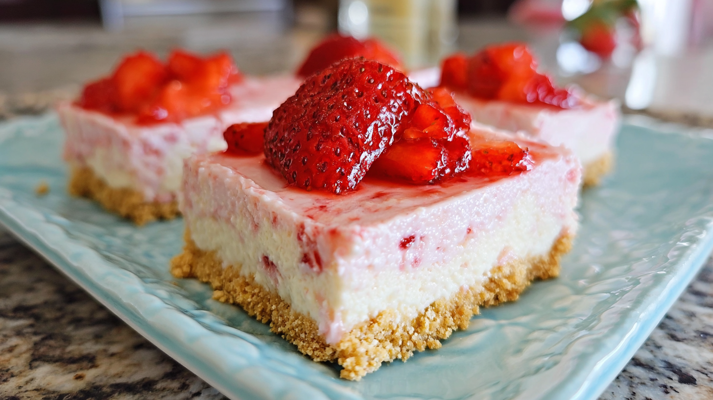 No-Bake Strawberry Cheesecake Bars: Easy & Irresistible! 2 image 1777987376964 No-Bake Strawberry Cheesecake Bars: Easy & Irresistible!