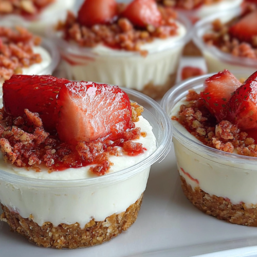 Strawberry Crunch Cheesecake Cups: An Easy & Irresistible Dessert 3 Strawberry Crunch Cheesecake Cups: An Easy & Irresistible Dessert