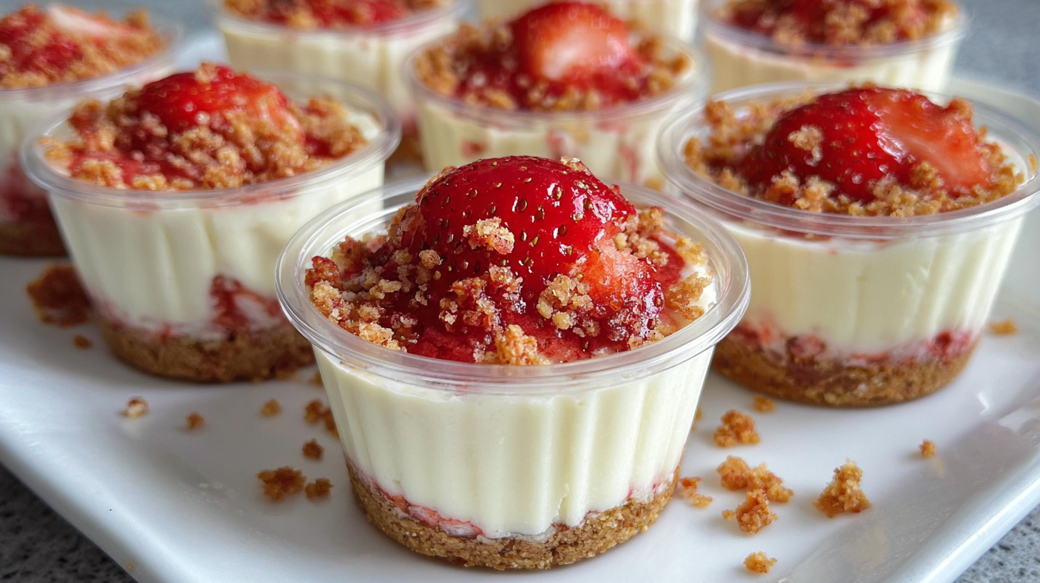 Strawberry Crunch Cheesecake Cups: An Easy & Irresistible Dessert 2 image 1777987493263 Strawberry Crunch Cheesecake Cups: An Easy & Irresistible Dessert