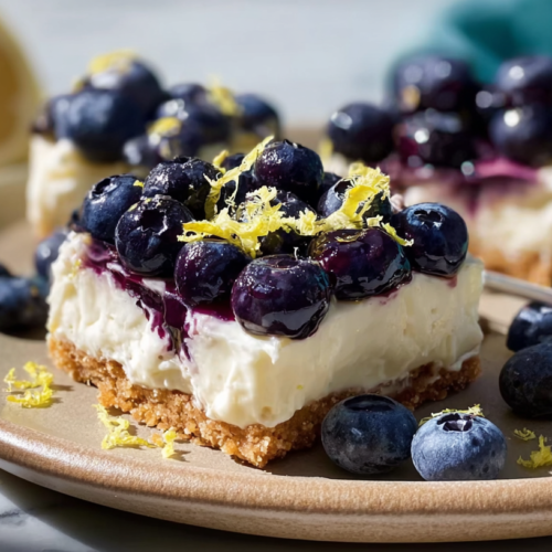 No-Bake Lemon Blueberry Cheesecake Bars: Easy Summer Bliss 3 No-Bake Lemon Blueberry Cheesecake Bars: Easy Summer Bliss