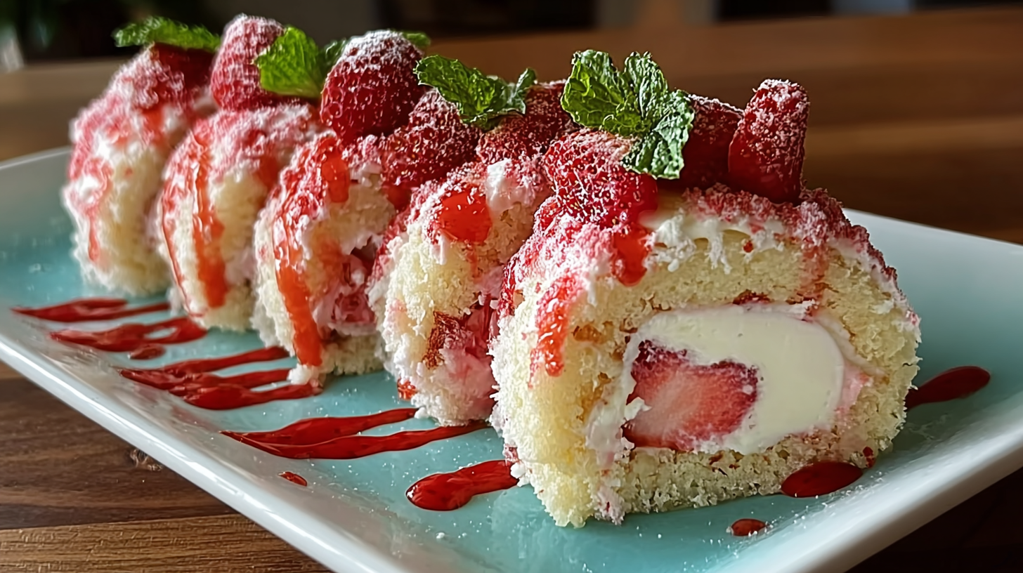 strawberry shortcake cheesecake dessert sushi rolls 2 image 1778435570218 strawberry shortcake cheesecake dessert sushi rolls