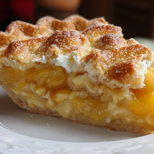 Homemade Peach Custard Pie 3 Homemade Peach Custard Pie